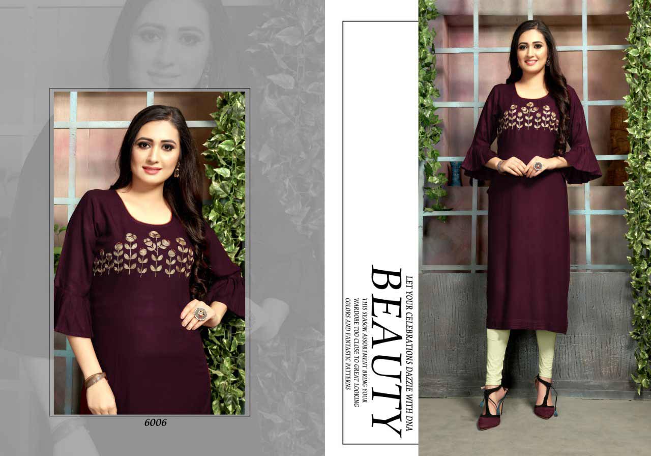 Luxuria Ocean Vol-2 Embroidery Wholesale Kurti Luxuria Ocean Vol-2 Embroidery Wholesale Kurti